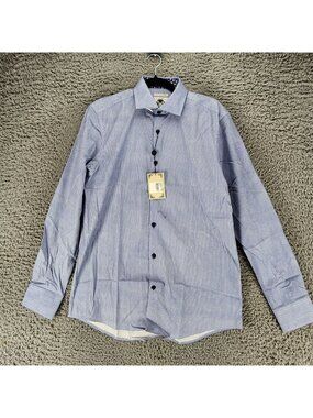 English Laundry Shirt Mens Small Blue Long Sleeve Button Up *NWT*